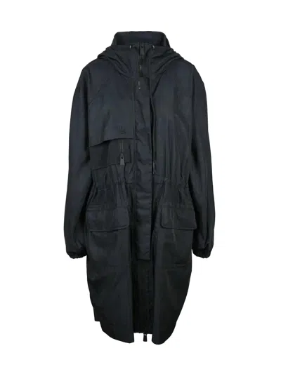 Bacon Black Polyester Trevor Twill Waterproof Jacket