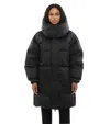 Bacon Quilted Hooded Down Jacket In Black