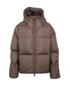 Bacon Brown Polyamide Storm Down Jacket In Brown