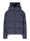 Bacon Cloud" Blue Quilted Nylon Down Jacket In Blue