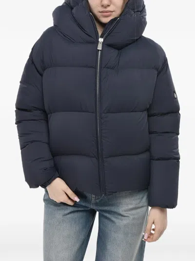 Bacon Cloud Quilted Puffer Jacket In Blue