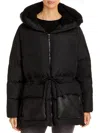 BACON CLOUDY 78 WOMENS FLEECE LINED QUILTED PUFFER COAT