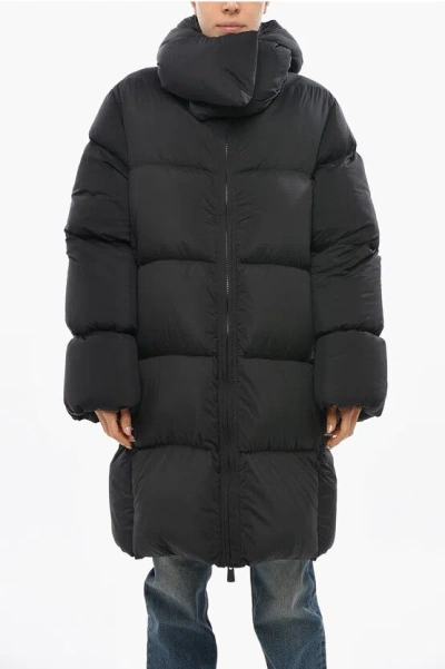 BACON COLLAR-SHAPED HOOD STORM DOWN JACKET
