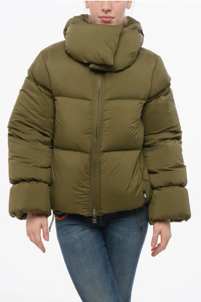 Bacon Collar-shaped Hood Storm Rod Down Jacket