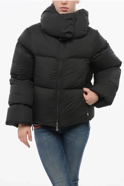 Bacon Collar-shaped Hood Storm Rod Down Jacket