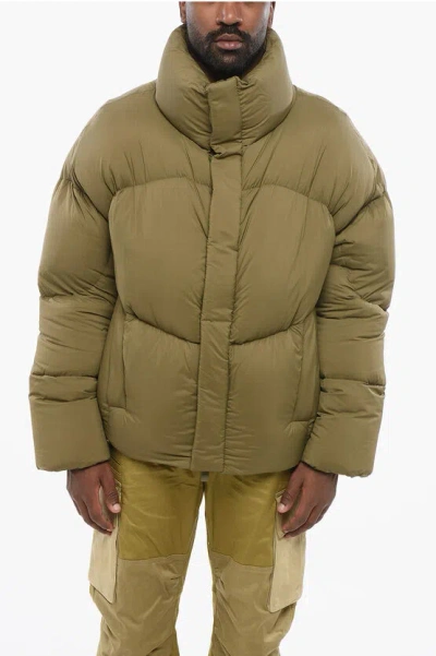 Bacon Down Jacket New Order Rod With Front Zip In Green