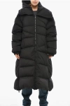 Bacon Full-zip Double Down Jacket With Hood In Black