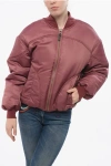 Bacon Full-zip Twill Padded Bomber Jacket