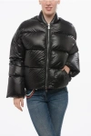 Bacon Full-zipped Storm Fury Bomber Fit Down Jacket In Black