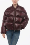 Bacon Full-zipped Storm Fury Bomber Fit Down Jacket In Red