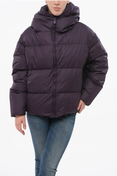 Bacon Hooded Cloud Down Jacket With Front Zip