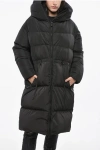 Bacon Hooded Cloud105 Long Down Jacket With Adjustable Drawstring Grösse S In Black