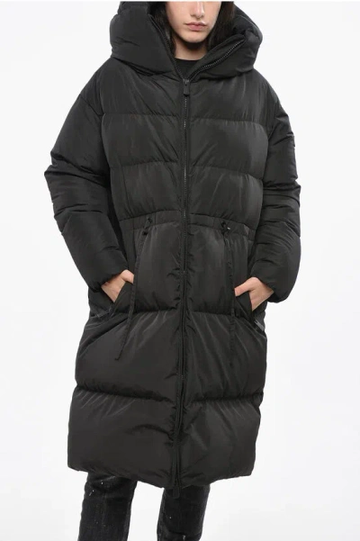 Bacon Hooded Cloud105 Long Down Jacket With Adjustable Drawstring Grösse S In Black