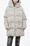 Bacon Hooded Cloud78 Down Jacket With Pocket On The Sleeve Grösse S In Gray