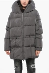 Bacon Hooded Cloud78 Down Jacket With Pocket On The Sleeve Grösse L In Gray