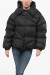 Bacon Hooded New Double Down Jacket With Front Zip