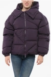 Bacon Hooded New Double Down Jacket With Front Zip