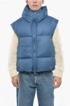 Bacon Hooded Oak Down Vest In Blue