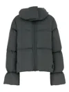 Bacon Hooded Puffer Jacket In Gray