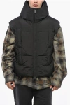 Bacon Jacquard Nylon Andrew Down Vest In Black