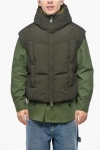 Bacon Jacquard Nylon Andrew Down Vest In Green