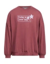 Bacon Lattuce Tomato Man Sweatshirt Antique Rose Size L Rayon, Elastane In Pink