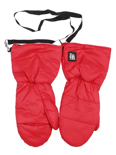 Bacon Little Joy Puffer Gloves In Red