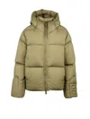 Bacon Military Green Polyamide Storm Down Jacket In Green