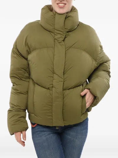 Bacon New Order Quilted High-neck Jacket In Green