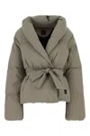 Bacon Belted Wrap Jacket In Green