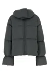 Bacon Hooded Puffer Jacket In Gray