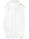 Bacon Detachable-hood Quilted Hooded Coat