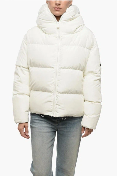 Bacon Quilted Cloud Down Jacket With Front Zip Grösse M In Neutral