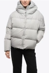 Bacon Quilted Cloud Down Jacket With Front Zip Grösse M In Silver