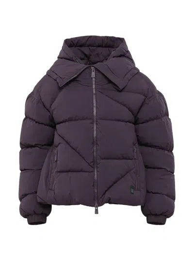 Bacon Quilted Hooded Jacket In Purple