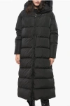 Bacon Solid Color Cloud Giant Long Down Jacket With Hood Grösse L In Black