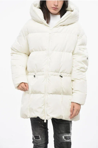 Bacon Solid Color Cloud78 Down Jacket With Hood Grösse Xs In White