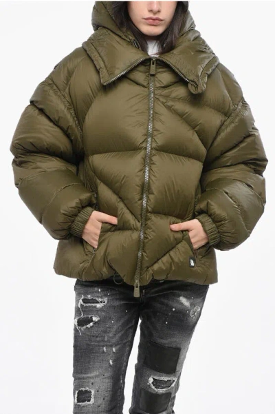 BACON SOLID COLOR QUILTED DOUBLE B DOWN JACKET