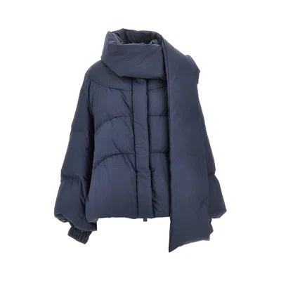 Bacon W Air Fold Down Jacket In Blue