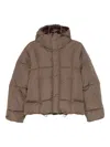 Bacon W Oaks Gda Hooded Quilted Jacket In Brown