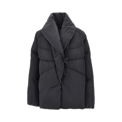 Bacon W Soft Vault Oversized Down Jacket In Black