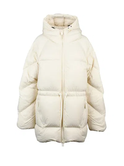 Bacon White Polyamide Owl Down Jacket In Neutral