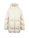 Bacon White Polyamide Owl Down Jacket In Neutral