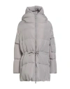 Bacon Woman Puffer Grey Size S Polyester In Gray