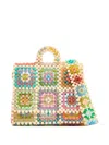 Bad At Math The Renato Beaded Crossbody Bag In Multi