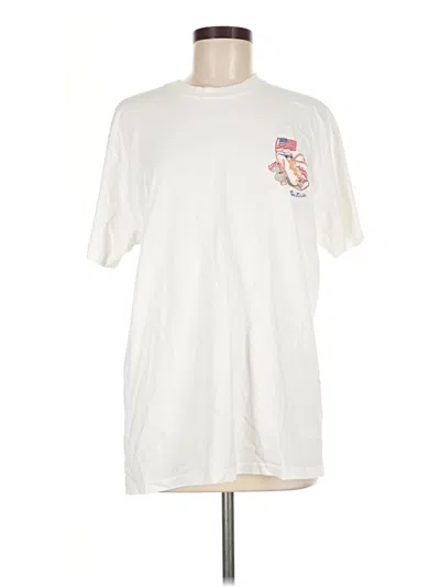 Pre-owned Bad Birdie Short Sleeve T-shirt In Ivory