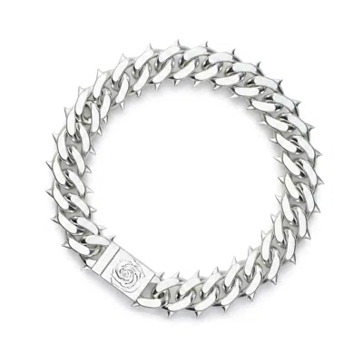 Bad Without Reason Women's Lovers Cuban Bracelet - Sterling Silver