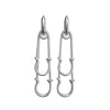 Bad Without Reason Women's Safety Pin Earrings - Sterling Silver