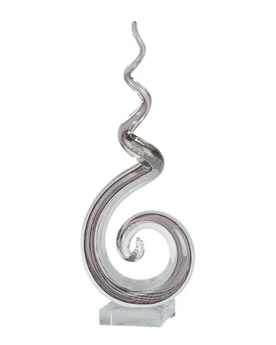 BADASH CRYSTAL BADASH CRYSTAL CORKSCREW MURANO STYLE ART GLASS CENTERPIECE