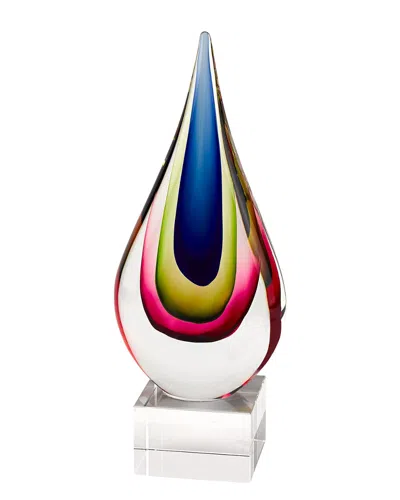 BADASH CRYSTAL BADASH CRYSTAL ESSENCE MURANO STYLE TEARDROP CENTERPIECE